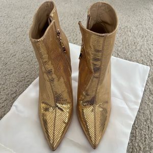 Golden boots size 35